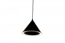  PD1191/BK - Trulli - LED Cone shaped Pendant in Black