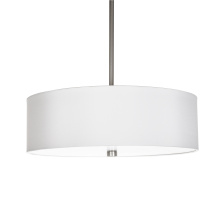 Russell Lighting PD3480/BCH/WH - Vyre - 16" pendant in Brushed Chrome with a White Shade