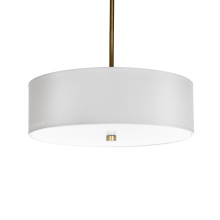 Russell Lighting PD3480/SG/WH - Vyre - 16" pendant in Soft Gold with a White Shade