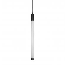  PD7011/BK/CL - Saskia - LED Pendant 21 in Black with Clear Glass and Clear Acrylic