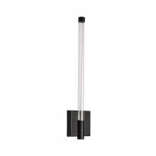  WL7013/BK/CL - Saskia - LED 16 Wall Sconce in Black with Clear glass and Clear Acrylic