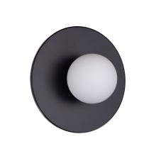  WL7072/BK - Playa - 1 Light Wall Light in Black with Opal Glass