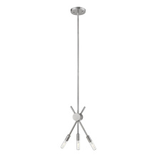 Eglo Canada 203479A - 3 LT Open Bulb Mini Pendant w/ Polished Nickel Finish & Semi-Adjustable Arms