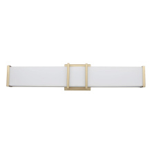 Eglo Canada 204126A - 1 LT LED Bath/Vanity Light w/ Brushed Gold Finish & White Acrylic Shade