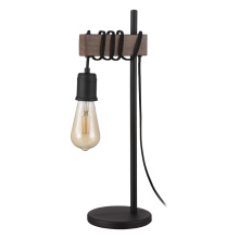 Eglo Canada 204244A - 1 LT Open Bulb Table Lamp w/ Black & Dark Brown Finish