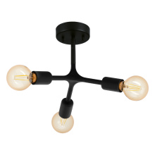 Eglo Canada 204293A - 3 LT Open Bulb Pendant or Ceiling Light w/ Black finish