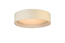 Eglo Canada 204723A - Integrated LED 16" Ceiling Light w/ White Fabric Shade & White Acrylic Diffuser