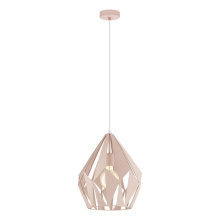 Eglo Canada 49024A - 1 LT Pendant w/ Apricot Finish & Apricot Geomteric Metal Shade