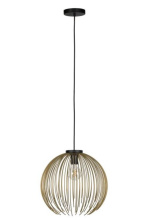 Eglo Canada 901003A - 1 LT Pendant w/ Black Finish & Gold Metal Shade