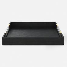  18059 - Wessex Black Shagreen Tray