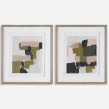  41453 - Uttermost Color Block Framed Prints, Set/2