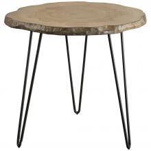  25468 - Uttermost Runay Wood Slab Side Table