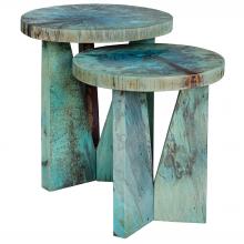  25497 - Uttermost Nadette Blue Nesting Tables, S/2