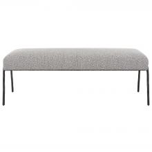  23685 - Uttermost Jacobsen Modern Gray Bench