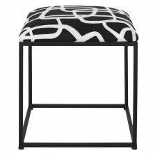  23690 - Uttermost Twists And Turns Fabric Accent Stool