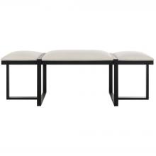  23761 - Uttermost Triple Cloud Modern Upholstered Bench