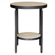  24113 - Dauntless Travertine Side Table