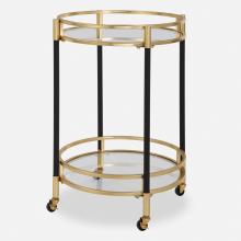  24198 - Uttermost Dolly Round Bar Cart