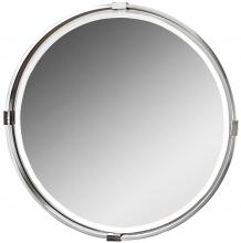  09109 - Uttermost Tazlina Brushed Nickel Round Mirror