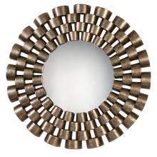  09136 - Uttermost Taurion Silver Leaf Round Mirror