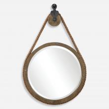  09490 - Uttermost Melton Round Pulley Mirror