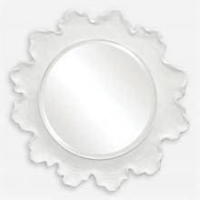  09797 - Uttermost Sea Coral White Round Mirror