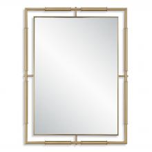  08188 - Uttermost It's All Connected Rectangle Brass Mirror