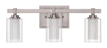  16720BNK3 - Celeste 3 Light Vanity in Brushed Polished Nickel