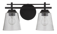  19616FB2 - Drake 2 Light Vanity in Flat Black