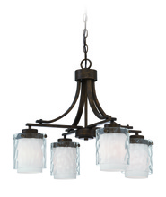  35424-PR - Kenswick 4 Light Down Chandelier in Peruvian Bronze