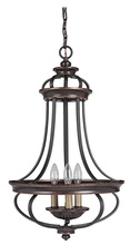  38733-AGTB - Stafford 3 Light Foyer in Aged Bronze/Textured Black