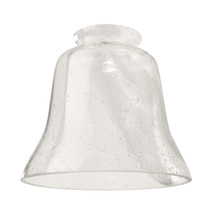  391 - 2 1/4" Glass- Clear /Seeded, Bell