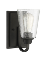  41901-ESP-CS - Grace 1 Light Wall Sconce in Espresso (Clear Seeded Glass)