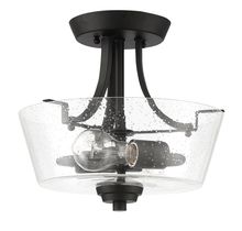  41952-ESP-CS - Grace 2 Light Convertible Semi Flush in Espresso (Clear Seeded Glass)