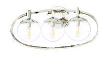  45503-PLN - Piltz 3 Light Vanity in Polished Nickel