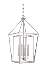  45835-PLN - Hudson 4 Light Large Foyer in Polished Nickel