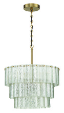  48690-SB - Museo 12 Light Pendant in Satin Brass