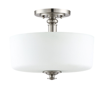  49853-BNK - Dardyn 3 Light Convertible Semi Flush in Brushed Polished Nickel