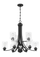  50529-FB - Bolden 9 Light Chandelier in Flat Black