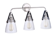  51303-PLN - Hagen 3 Light Vanity in Polished Nickel