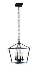  52934-FB - Flynt 4 Light Small Foyer in Flat Black