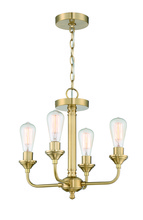  53054-SB - 4 Light Convertible Semi Flush