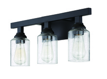  53103-FB - Chicago 3 Light Vanity in Flat Black