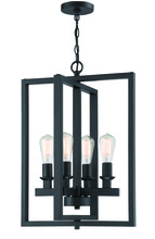  53134-FB - Chicago 4 Light Foyer in Flat Black