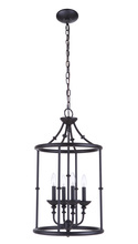  53734-FB - Marlowe 4 Light Foyer in Flat Black