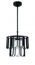  54993-FB - Melody 1 Light Pendant in Flat Black