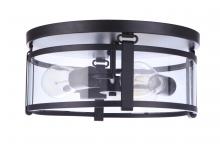  55383-FB - Elliot 3 Light Flushmount in Flat Black