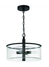  55654-FB - Hailie 4 Light Convertible Semi Flush in Flat Black