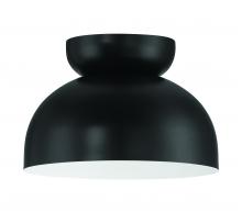  59181-FB - Ventura Dome 1 Light Flushmount in Flat Black