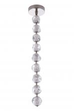  59492-PLN-LED - Jackie 9 Light LED Pendant in Polished Nickel